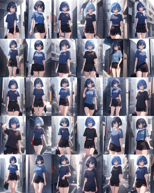 アニメ / イラスト系 モデルの違いによる出力イメージの比較 (旧バージョン or 古いモデル):画像285