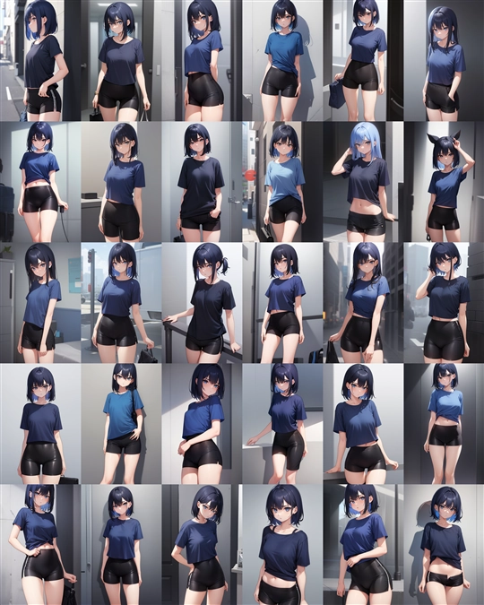 アニメ / イラスト系 モデルの違いによる出力イメージの比較 (Stable Diffusion 1.5 モデル):画像23
