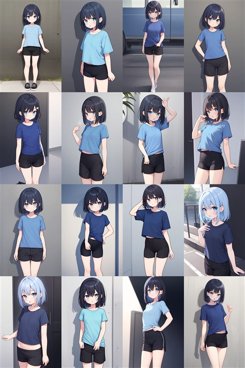 アニメ / イラスト系 モデルの違いによる出力イメージの比較 (旧バージョン or 古いモデル):画像249