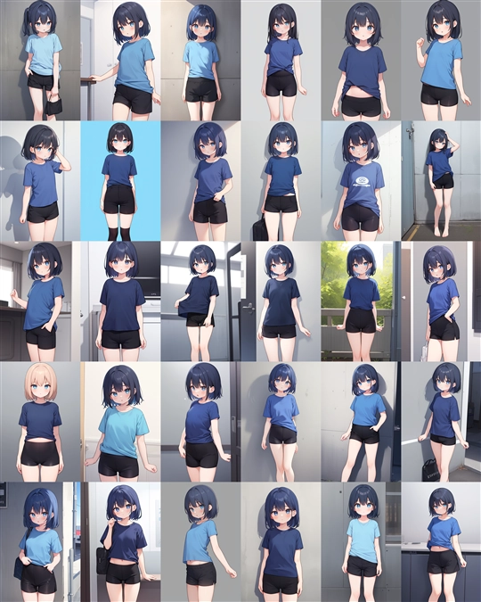 アニメ / イラスト系 モデルの違いによる出力イメージの比較 (旧バージョン or 古いモデル):画像242