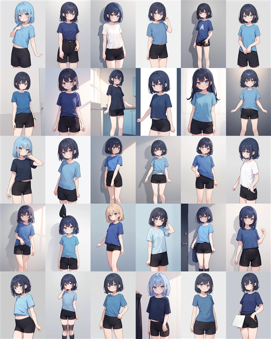 アニメ / イラスト系 モデルの違いによる出力イメージの比較 (Stable Diffusion 1.5 モデル):画像35