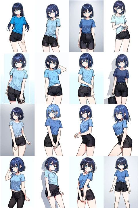 アニメ / イラスト系 モデルの違いによる出力イメージの比較 (旧バージョン or 古いモデル):画像346