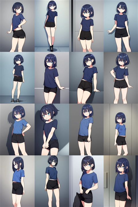 アニメ / イラスト系 モデルの違いによる出力イメージの比較 (旧バージョン or 古いモデル):画像342