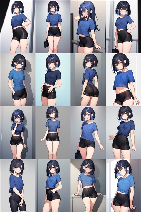 アニメ / イラスト系 モデルの違いによる出力イメージの比較 (旧バージョン or 古いモデル):画像338