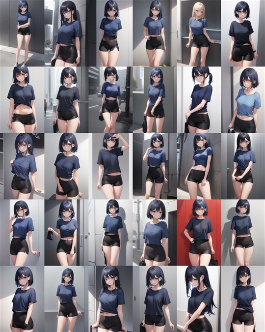 アニメ / イラスト系 モデルの違いによる出力イメージの比較 (Stable Diffusion 1.5 モデル):画像31