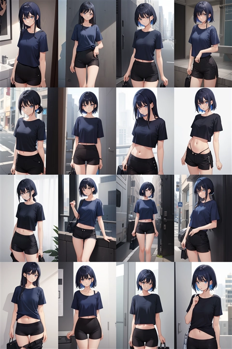 アニメ / イラスト系 モデルの違いによる出力イメージの比較 (旧バージョン or 古いモデル):画像8