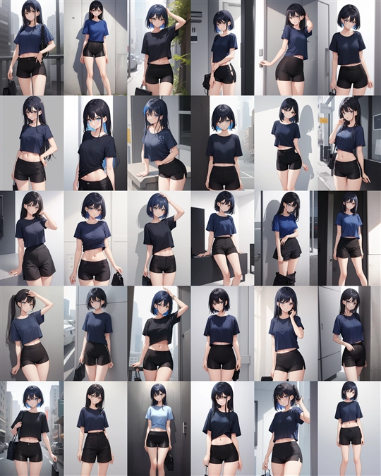 アニメ / イラスト系 モデルの違いによる出力イメージの比較 (Stable Diffusion 1.5 モデル):画像4