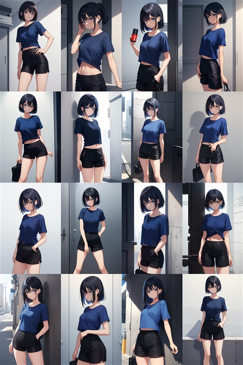 アニメ / イラスト系 モデルの違いによる出力イメージの比較 (旧バージョン or 古いモデル):画像12