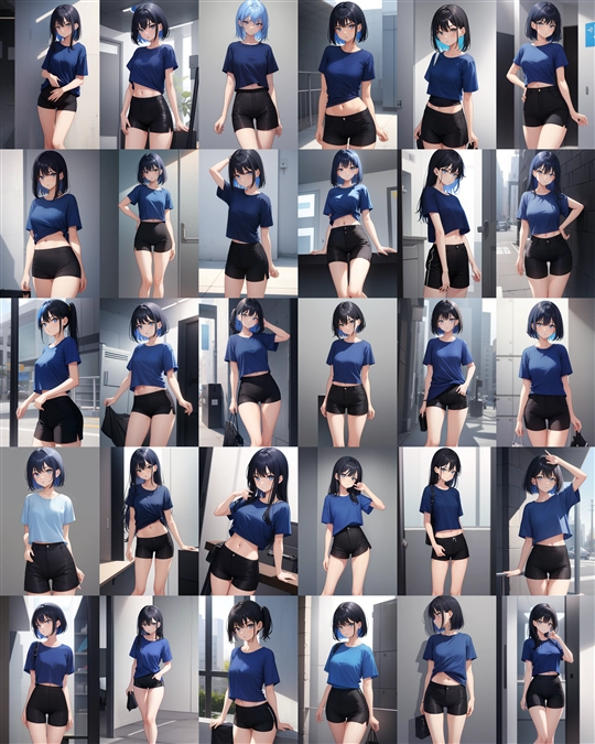 アニメ / イラスト系 モデルの違いによる出力イメージの比較 (Stable Diffusion 1.5 モデル):画像7