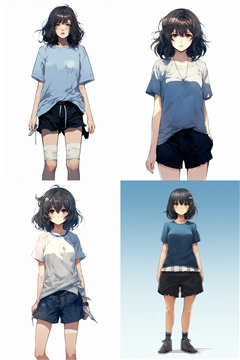 アニメ / イラスト系 モデルの違いによる出力イメージの比較 (Stable Diffusion 1.5 モデル):画像115