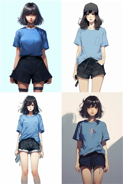 アニメ / イラスト系 モデルの違いによる出力イメージの比較 (Stable Diffusion 1.5 モデル):画像116