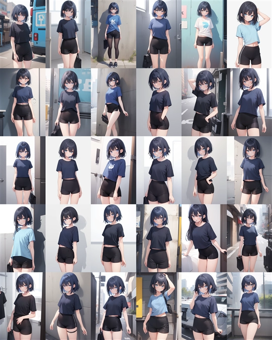 アニメ / イラスト系 モデルの違いによる出力イメージの比較 (Stable Diffusion 1.5 モデル):画像65
