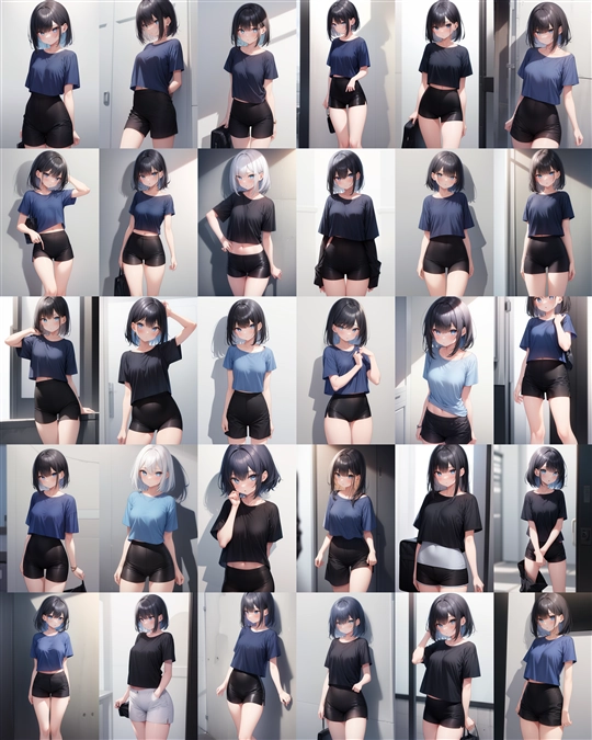 アニメ / イラスト系 モデルの違いによる出力イメージの比較 (旧バージョン or 古いモデル):画像135