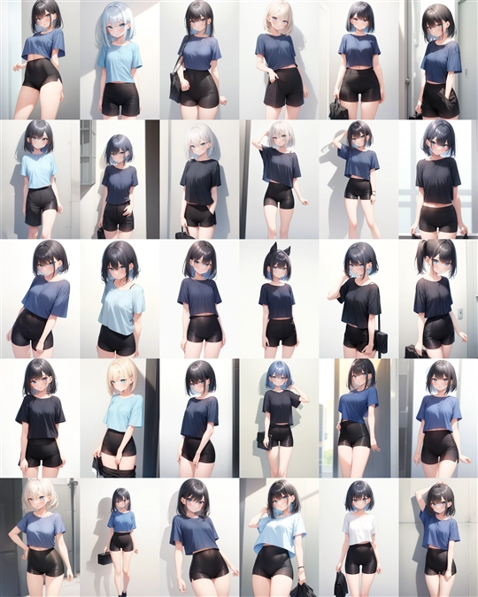 アニメ / イラスト系 モデルの違いによる出力イメージの比較 (旧バージョン or 古いモデル):画像134