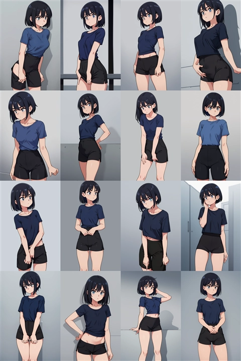 アニメ / イラスト系 モデルの違いによる出力イメージの比較 (旧バージョン or 古いモデル):画像101