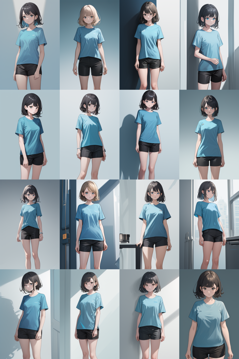 アニメ / イラスト系 モデルの違いによる出力イメージの比較 (Stable Diffusion 2.1 モデル):画像16