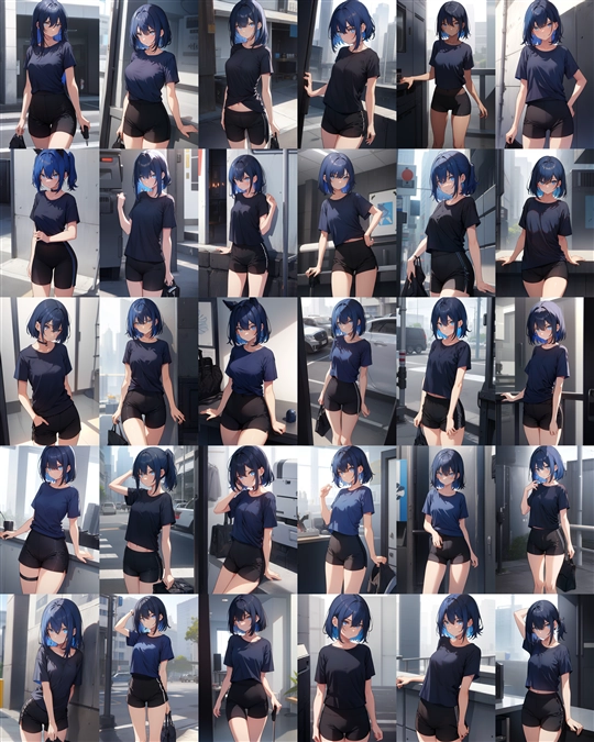 アニメ / イラスト系 モデルの違いによる出力イメージの比較 (Stable Diffusion 1.5 モデル):画像83