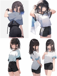 アニメ / イラスト系 モデルの違いによる出力イメージの比較 (Stable Diffusion 1.5 モデル):画像109