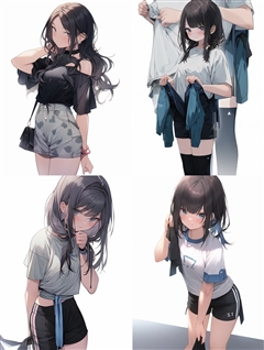アニメ / イラスト系 モデルの違いによる出力イメージの比較 (Stable Diffusion 1.5 モデル):画像112