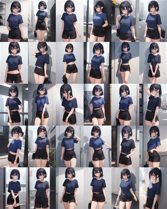 アニメ / イラスト系 モデルの違いによる出力イメージの比較 (旧バージョン or 古いモデル):画像284