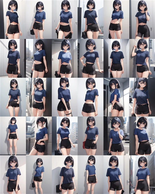 アニメ / イラスト系 モデルの違いによる出力イメージの比較 (旧バージョン or 古いモデル):画像282