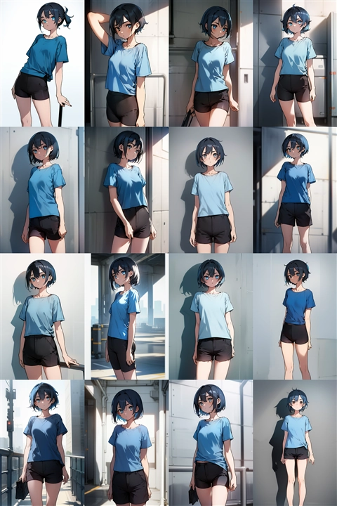 アニメ / イラスト系 モデルの違いによる出力イメージの比較 (旧バージョン or 古いモデル):画像92