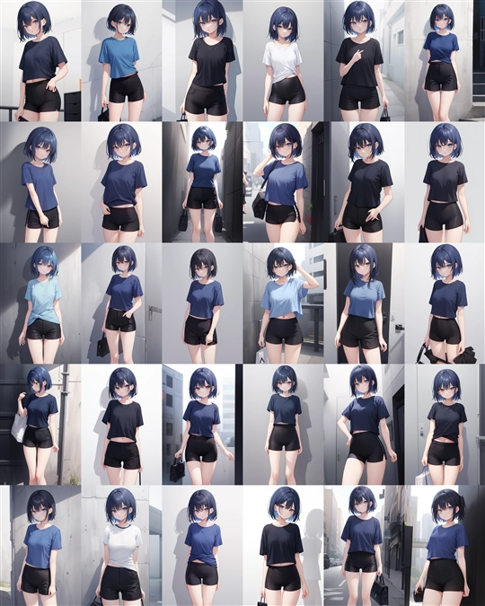 アニメ / イラスト系 モデルの違いによる出力イメージの比較 (旧バージョン or 古いモデル):画像251