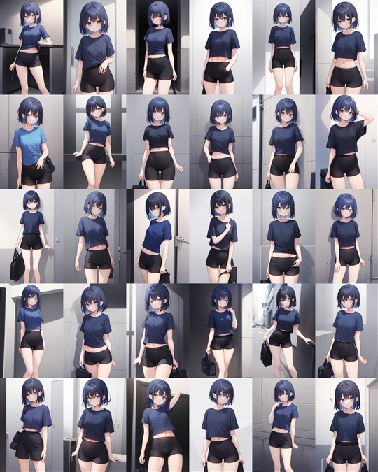 アニメ / イラスト系 モデルの違いによる出力イメージの比較 (旧バージョン or 古いモデル):画像250
