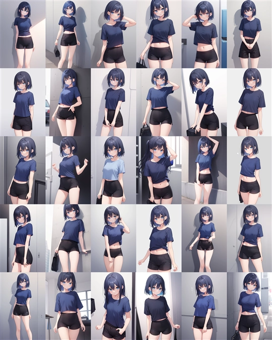 アニメ / イラスト系 モデルの違いによる出力イメージの比較 (Stable Diffusion 1.5 モデル):画像36