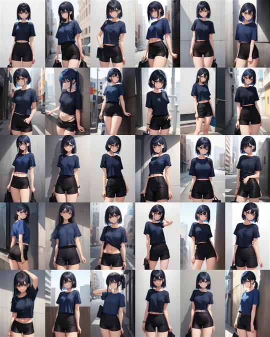 アニメ / イラスト系 モデルの違いによる出力イメージの比較 (Stable Diffusion 1.5 モデル):画像25