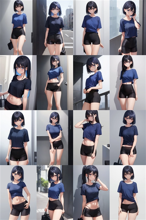 アニメ / イラスト系 モデルの違いによる出力イメージの比較 (旧バージョン or 古いモデル):画像190