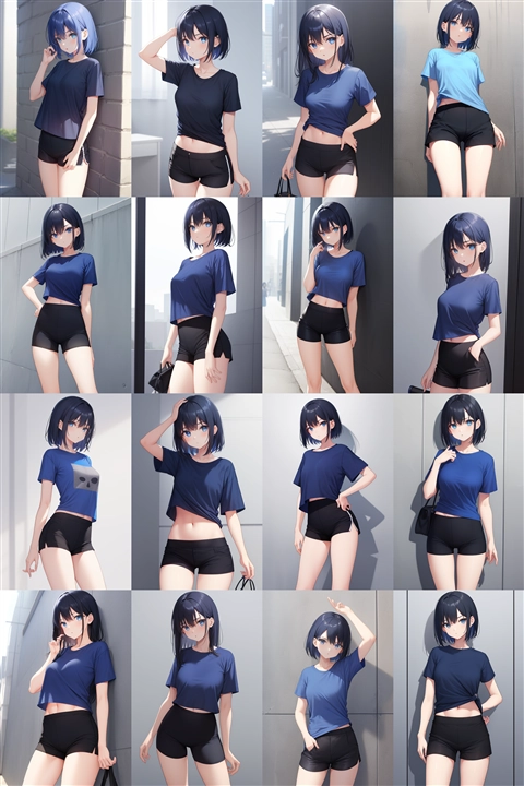 アニメ / イラスト系 モデルの違いによる出力イメージの比較 (旧バージョン or 古いモデル):画像186