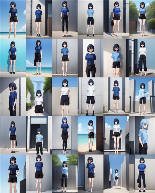アニメ / イラスト系 モデルの違いによる出力イメージの比較 (Stable Diffusion 1.5 モデル):画像22