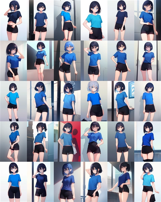 アニメ / イラスト系 モデルの違いによる出力イメージの比較 (Stable Diffusion 1.5 モデル):画像102