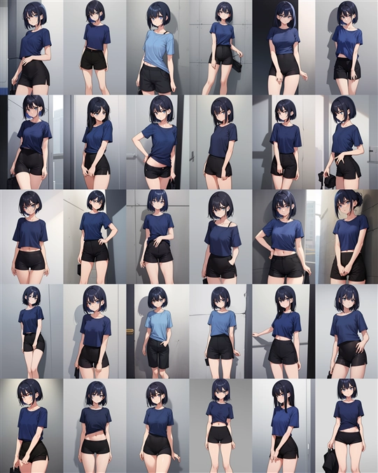 アニメ / イラスト系 モデルの違いによる出力イメージの比較 (Stable Diffusion 1.5 モデル):画像24