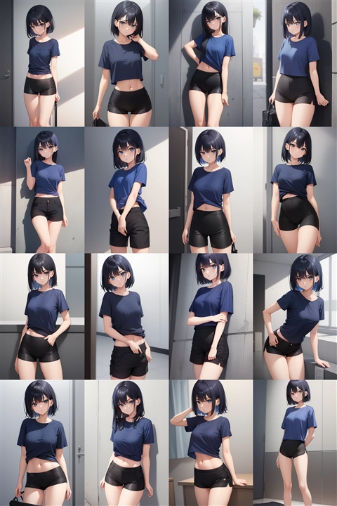 アニメ / イラスト系 モデルの違いによる出力イメージの比較 (旧バージョン or 古いモデル):画像143