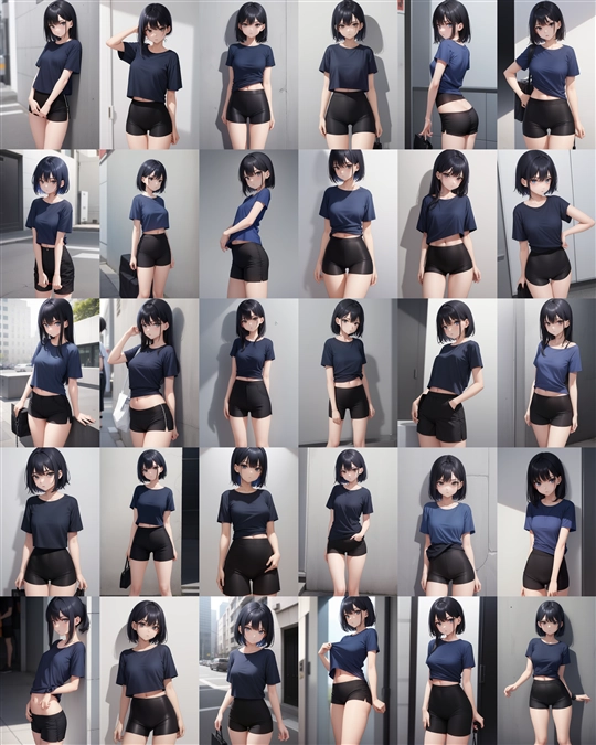 アニメ / イラスト系 モデルの違いによる出力イメージの比較 (Stable Diffusion 1.5 モデル):画像38