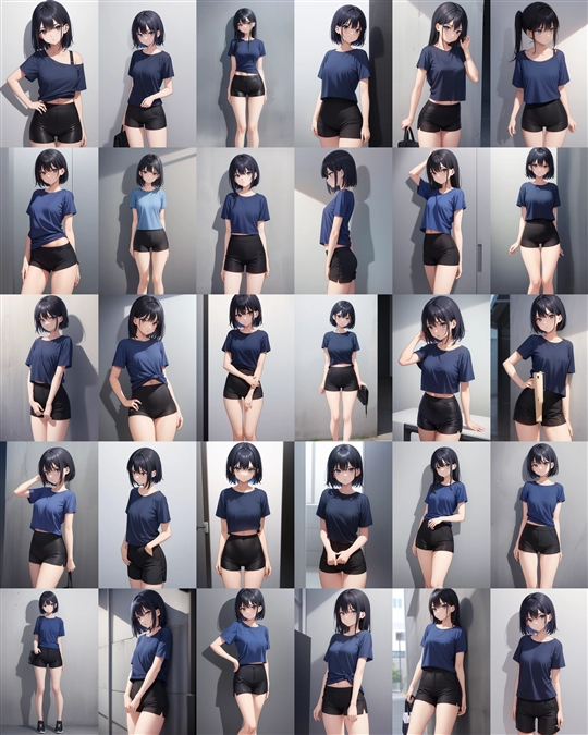 アニメ / イラスト系 モデルの違いによる出力イメージの比較 (Stable Diffusion 1.5 モデル):画像37
