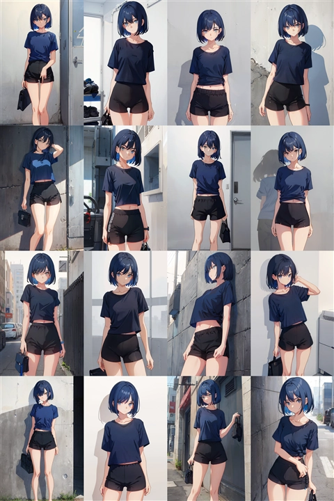 アニメ / イラスト系 モデルの違いによる出力イメージの比較 (旧バージョン or 古いモデル):画像232