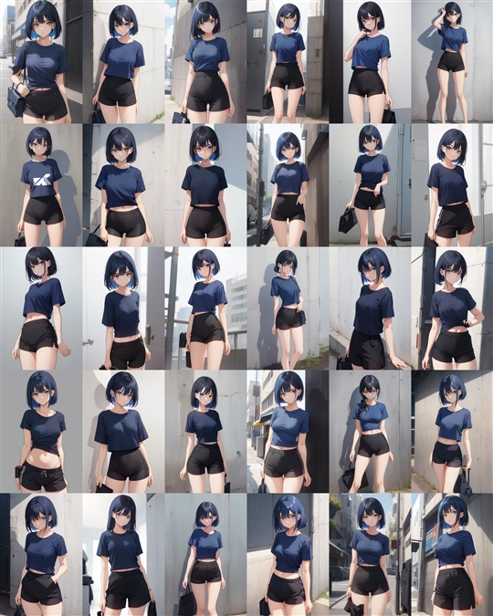 アニメ / イラスト系 モデルの違いによる出力イメージの比較 (旧バージョン or 古いモデル):画像228