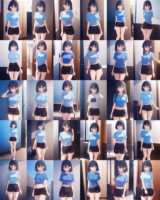 アニメ / イラスト系 モデルの違いによる出力イメージの比較 (Stable Diffusion 1.5 モデル):画像89