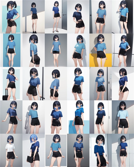 アニメ / イラスト系 モデルの違いによる出力イメージの比較 (旧バージョン or 古いモデル):画像286
