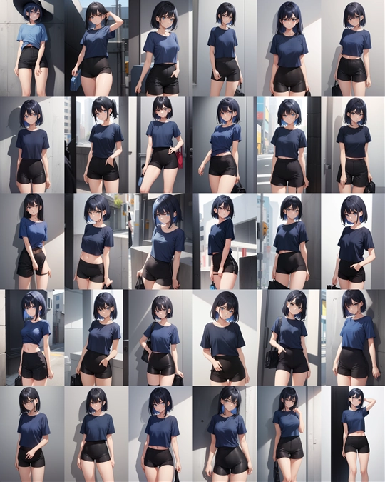 アニメ / イラスト系 モデルの違いによる出力イメージの比較 (Stable Diffusion 1.5 モデル):画像62