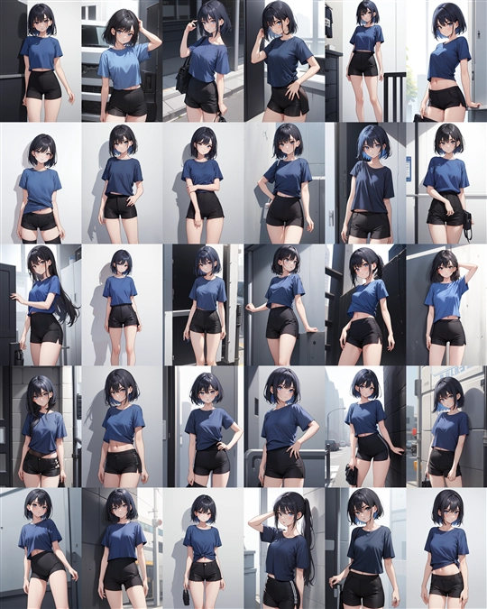 アニメ / イラスト系 モデルの違いによる出力イメージの比較 (Stable Diffusion 1.5 モデル):画像42