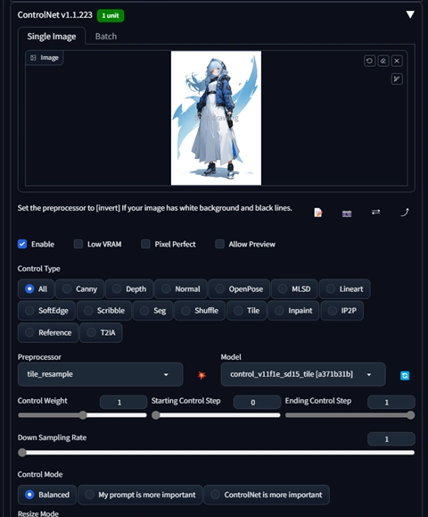 ContorlNet Tile の処理で色が変化しないようにする- tile_colorfix の利用:画像5