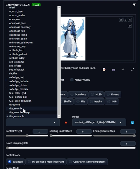ContorlNet Tile の処理で色が変化しないようにする- tile_colorfix の利用:画像6