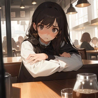 カラーイラスト画像をグレースケールの漫画スタイルの画像にする - ControlNet Lineart Anime + Manga Style LoRAを利用:画像1