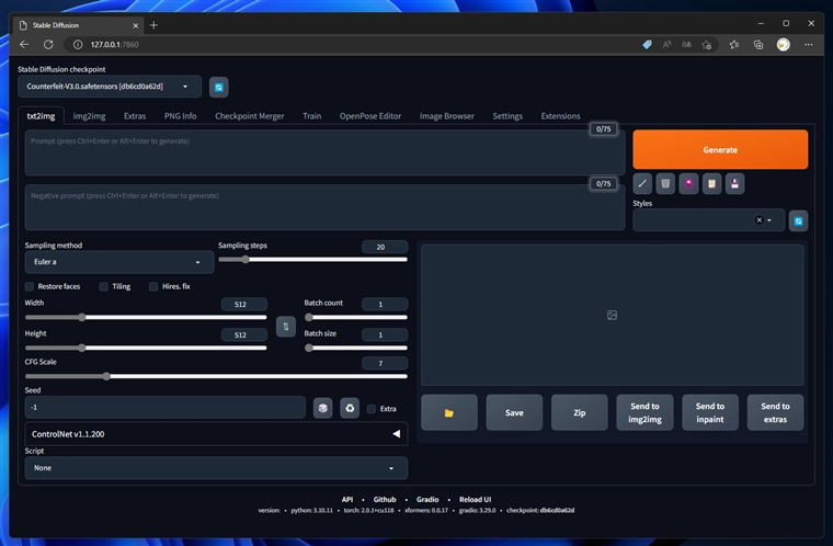 Stable Diffusionで複数のControlNetを適用する方法 - Multi ControlNet の設定:画像1