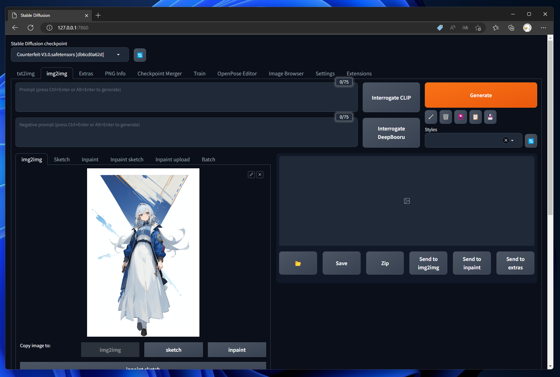 元の画像の形状や構図を維持してアップスケールする (ControlNet Tile / Tiled Diffusion を利用):画像25