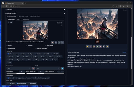 元の画像の形状や構図を維持してアップスケールする (ControlNet Tile + 生成時プロンプト、パラメーターを利用):画像5